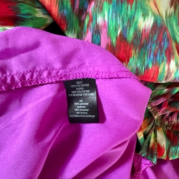 PJK Patterson J Kincaid Tiered Strapless Rainbow Hued Floral Maxi Dress, Small - Picture 5 of 8